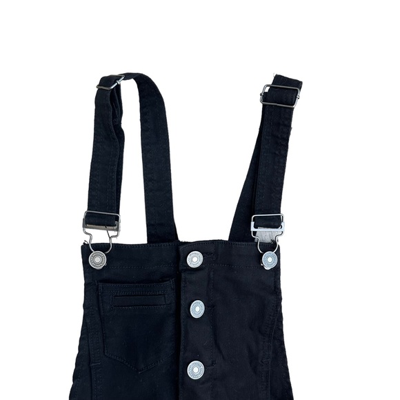Kancan Overalls Jean Womens Denim Stretch Bibs Boho 90s Black Small NWT - Picture 6 of 16